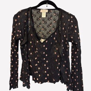 Cropped jacket & camisole Papillon Blanc M